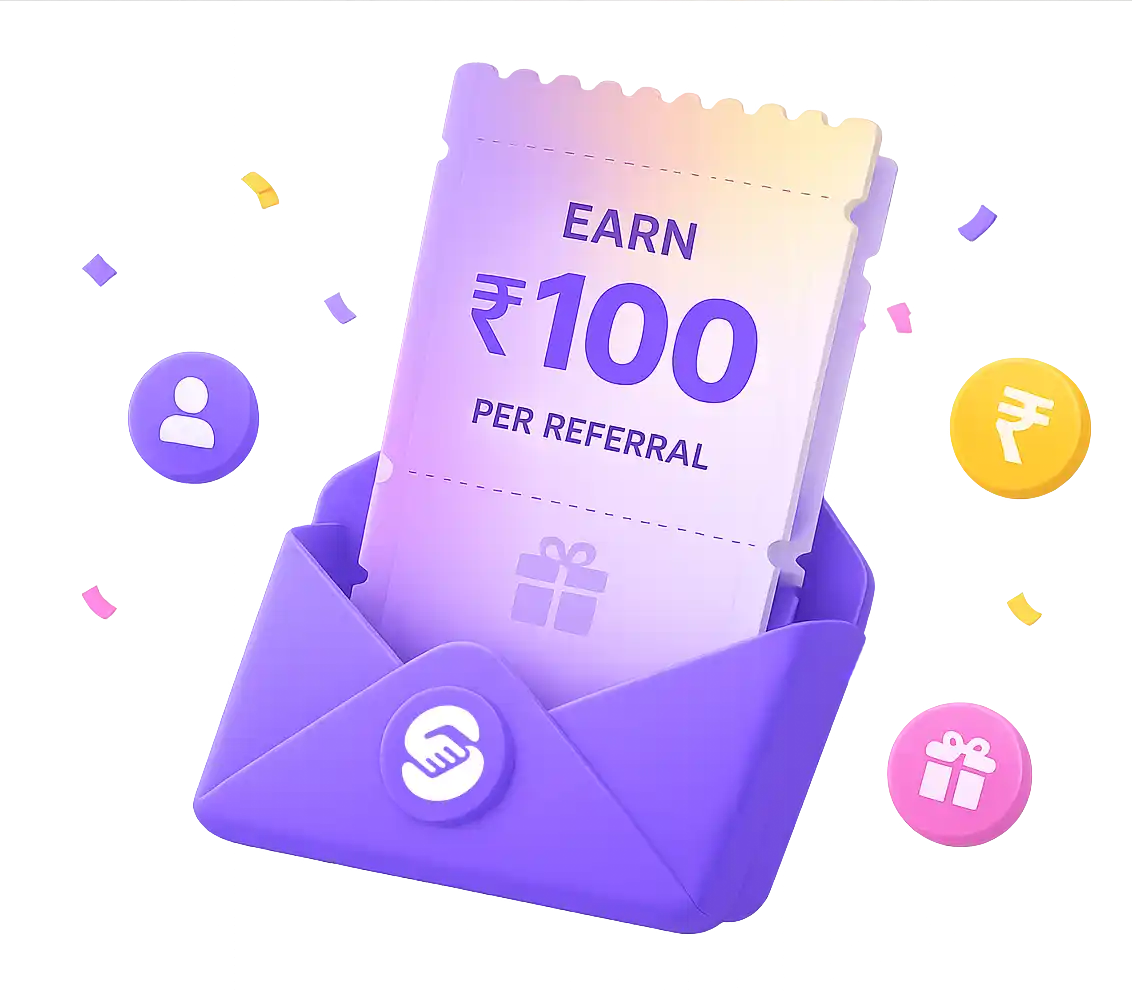 Refer and Earn ₹100